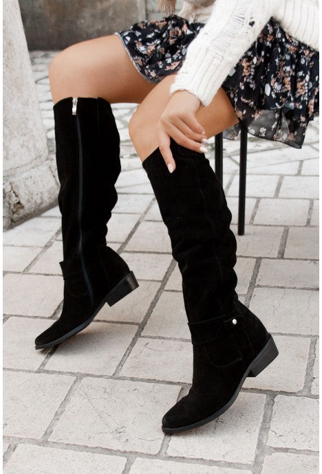ELZA | Bottes Hautes En Daim
