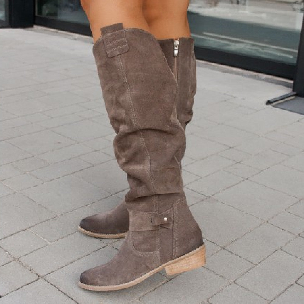 ELZA | Bottes Hautes En Daim