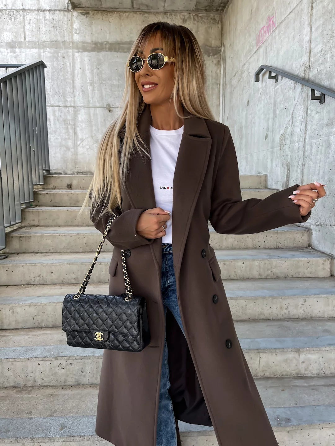 ÉLONIE | Manteau Long Élégance Hivernale