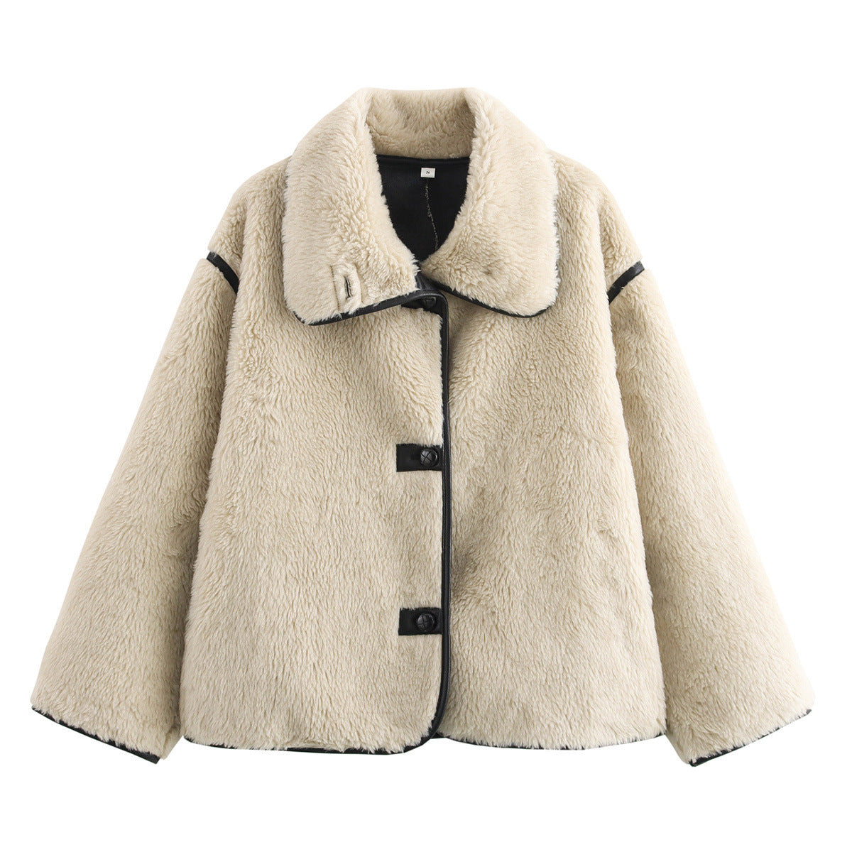 AURORA | Manteau En Peluche A Col Large
