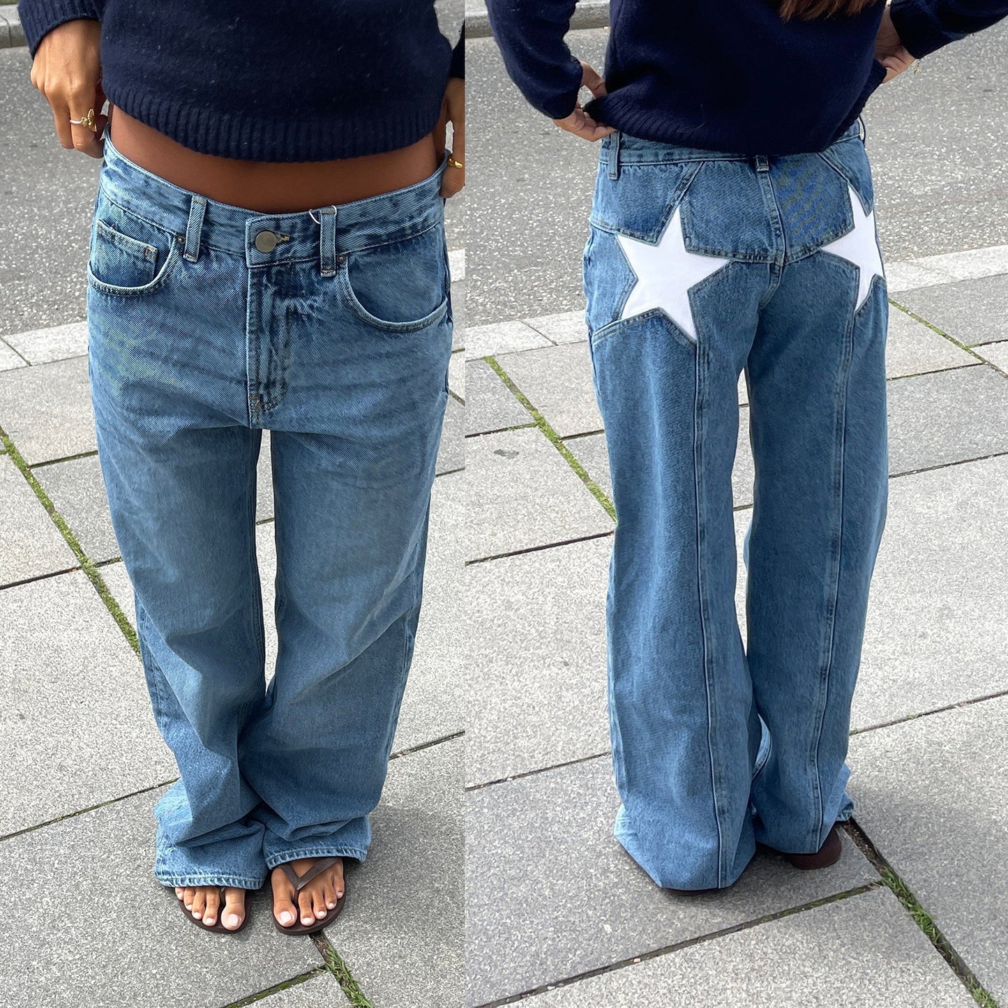 STELVIO | Jean Patchwork Rétro Étoilé