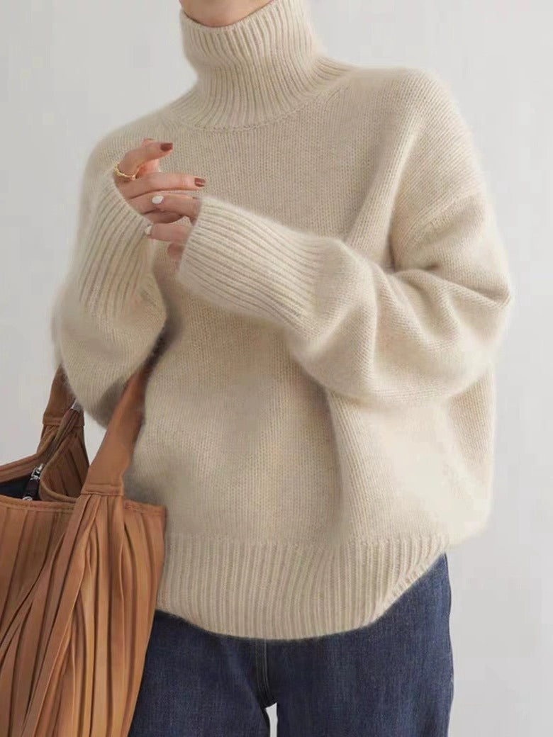 RINA | Pull En Cachemire A Col Montant