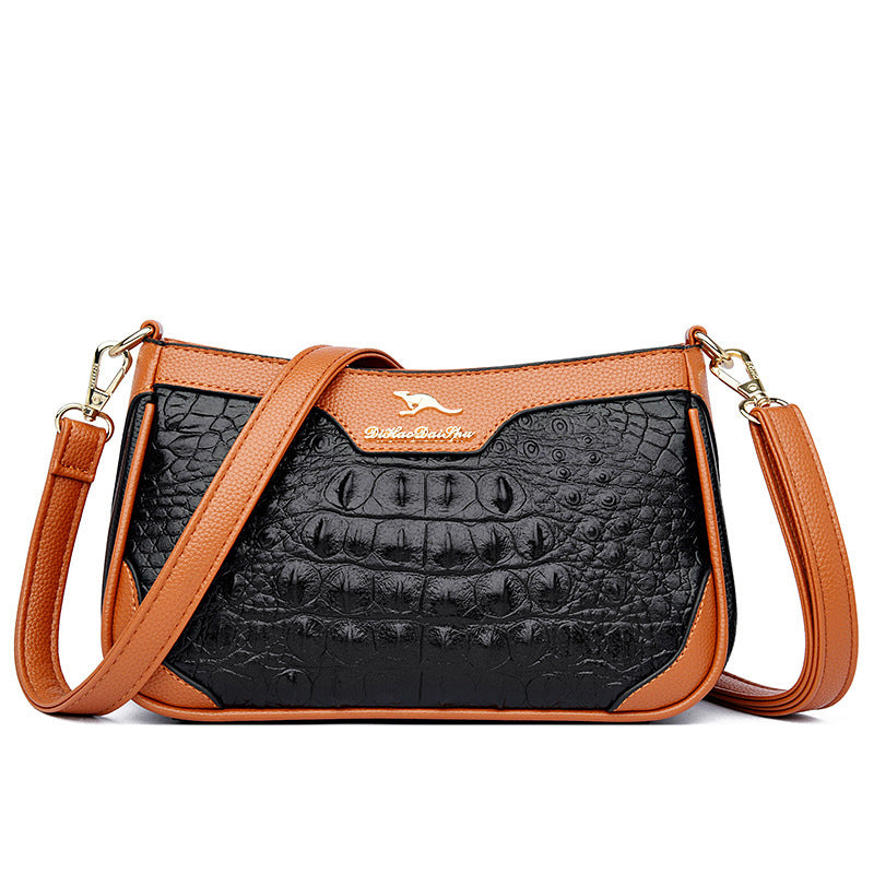LILIANE | Crocodile Pattern Leather Bag