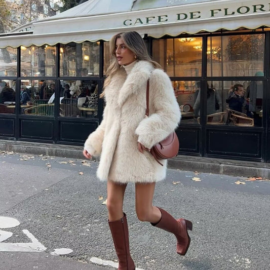 MARINA | Trendy Fur Coat