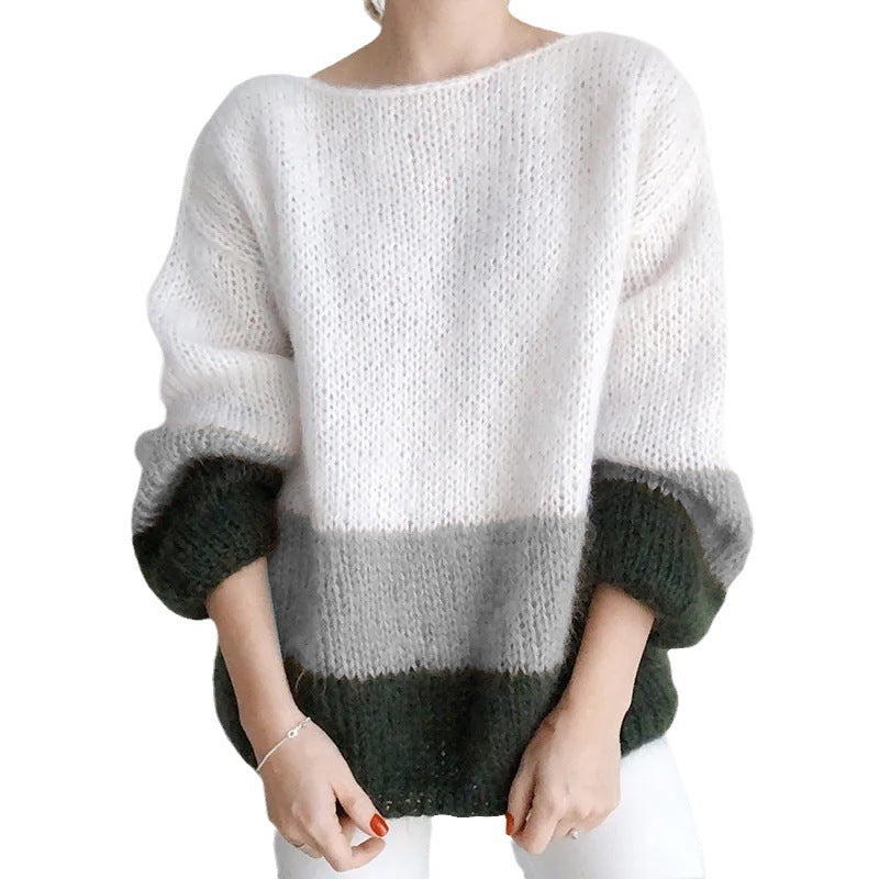 ELORA | Knitted Sweater With Fur