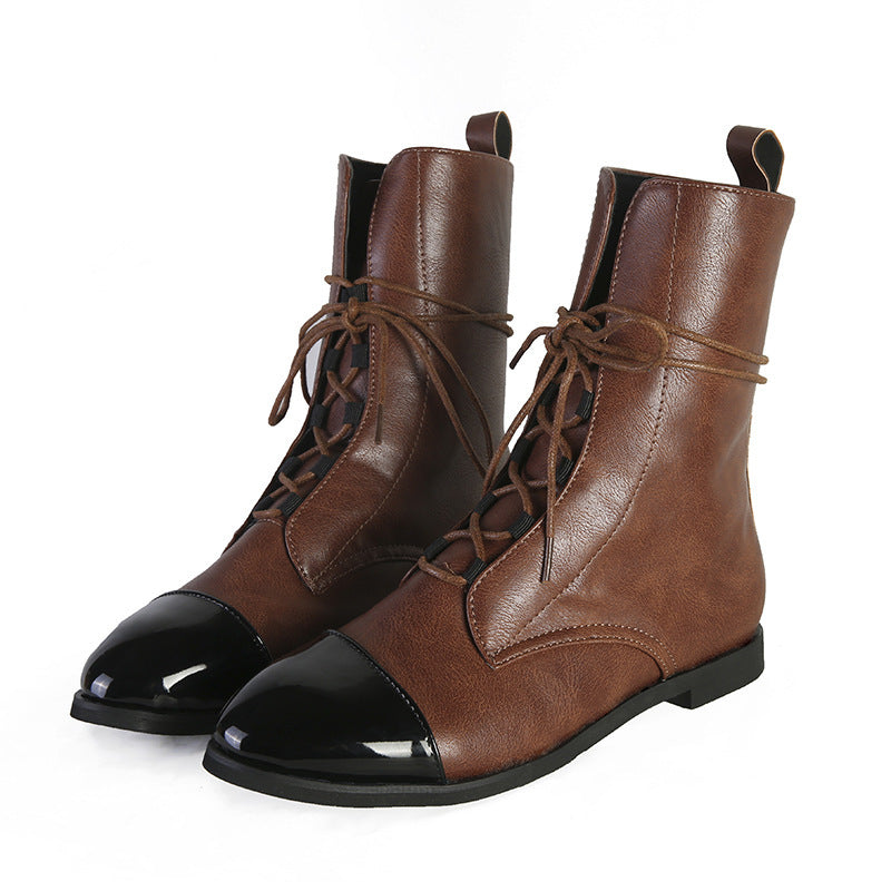 VIREO | Low Heel Motorcycle Boots 