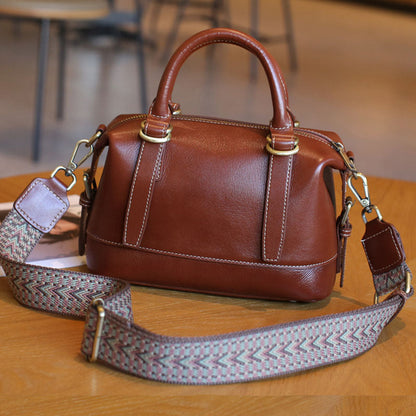 ÉLIXIA | Leather Boston Bag