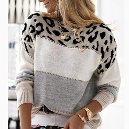 FÉLINA | Chic Casual Leopard Sweater
