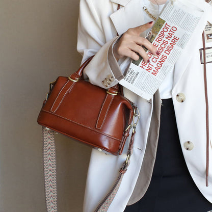 ÉLIXIA | Leather Boston Bag