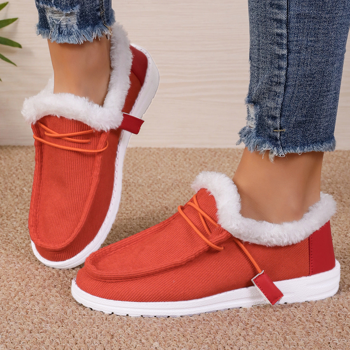 VELINA | Zapatos de felpa cálidos