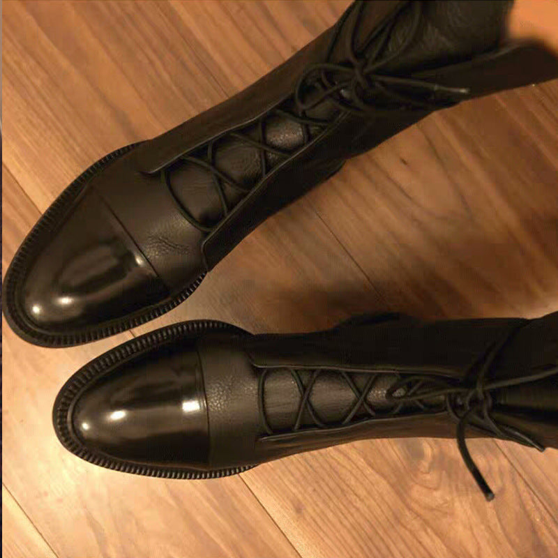 VIREO | Low Heel Motorcycle Boots 