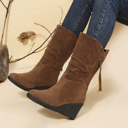 OLYA | Chic Round Ankle Boots