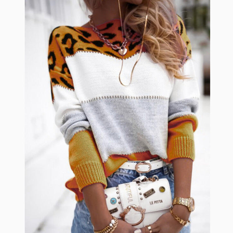 FÉLINA | Chic Casual Leopard Sweater
