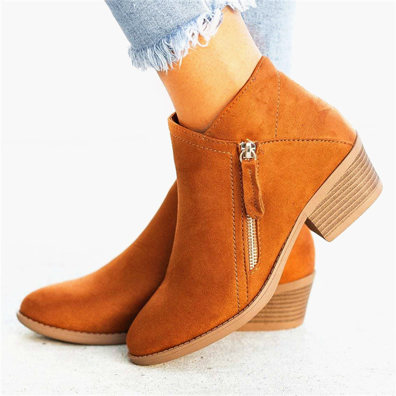 ALESSIA | Botas cortas de ante