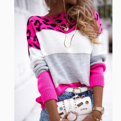FÉLINA | Chic Casual Leopard Sweater
