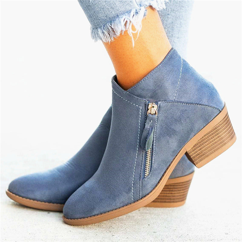 ALESSIA | Botas cortas de ante
