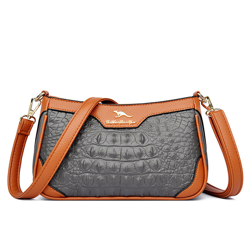 LILIANE | Crocodile Pattern Leather Bag