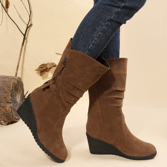 OLYA | Chic Round Ankle Boots