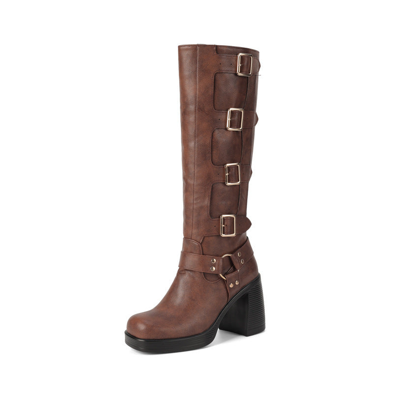 DIANA | Martin High Heel Ankle Boots