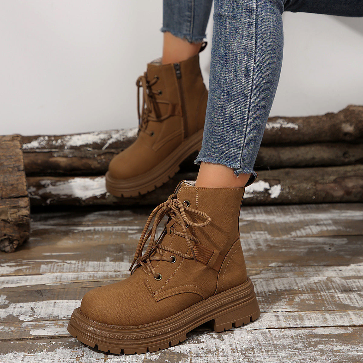 SAFIRA | Botines finos con cordones