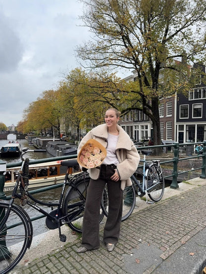 AURORA | Plush Coat With Wide Collar