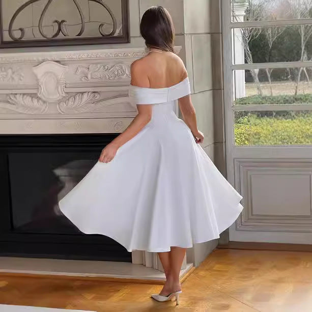 SABRINE | Robe Satinée Élégante