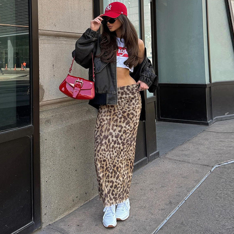 KARINA | High Waisted Feline Skirt 