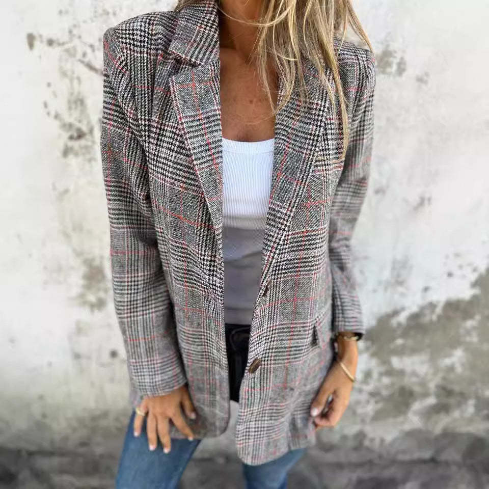 SOPHIE | Casual Houndstooth Jacket