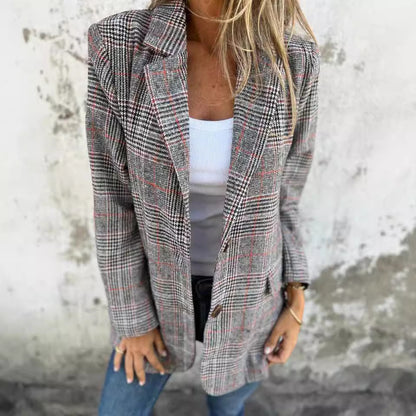 SOPHIE | Casual Houndstooth Jacket