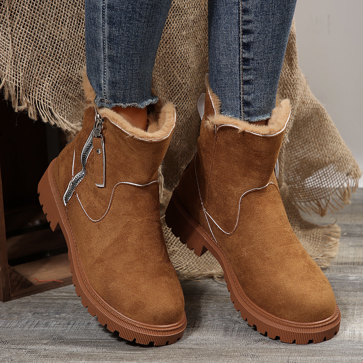 CHILI | Fur-lined Suede Boots
