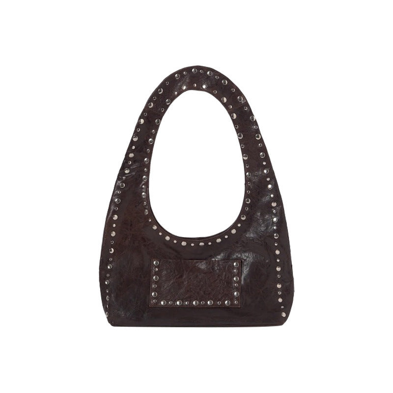 VINTAGE | Rivet Shoulder Bag