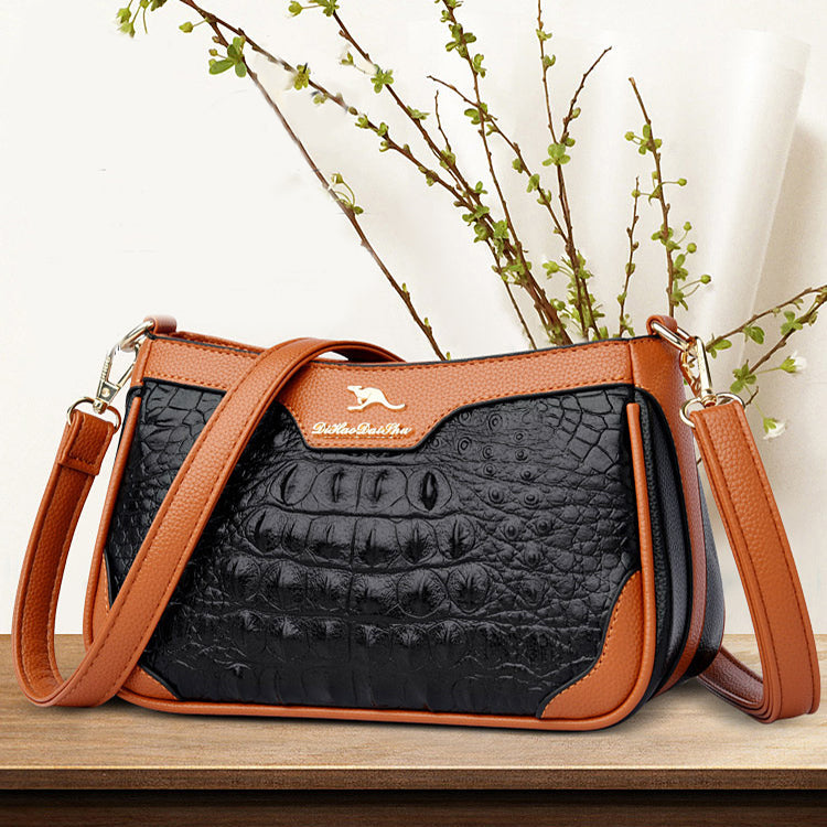 LILIANE | Crocodile Pattern Leather Bag