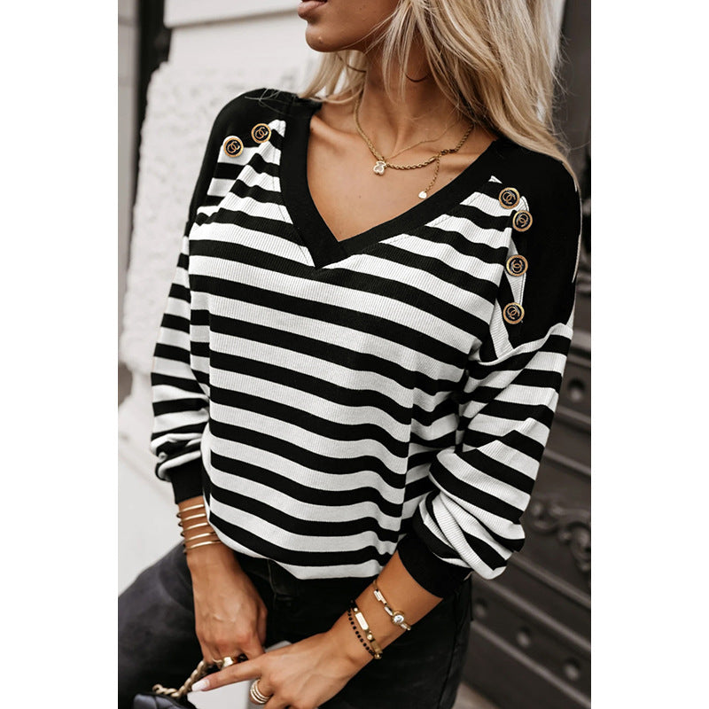 SAVINA | Striped Knitted Sweater 