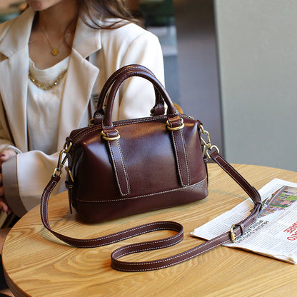 ÉLIXIA | Leather Boston Bag