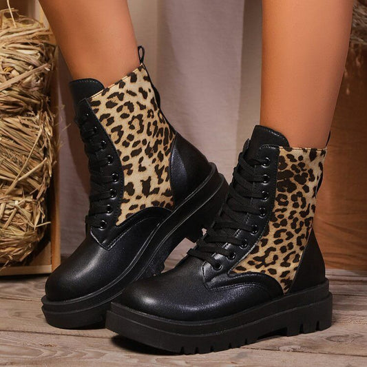 MAYA | Leopard Martin Boots