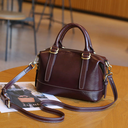 ÉLIXIA | Leather Boston Bag