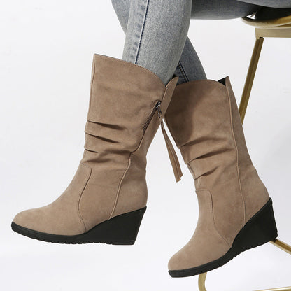 OLYA | Chic Round Ankle Boots