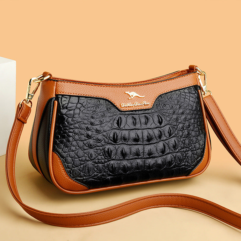 LILIANE | Crocodile Pattern Leather Bag