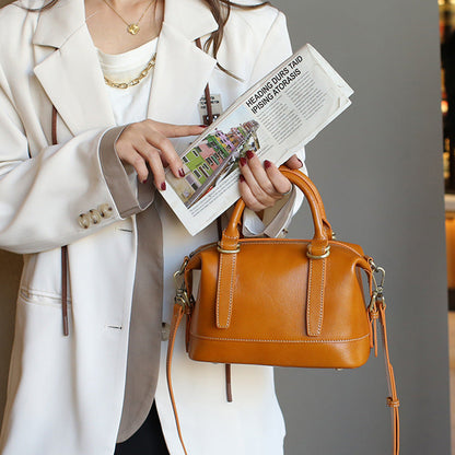 ÉLIXIA | Leather Boston Bag