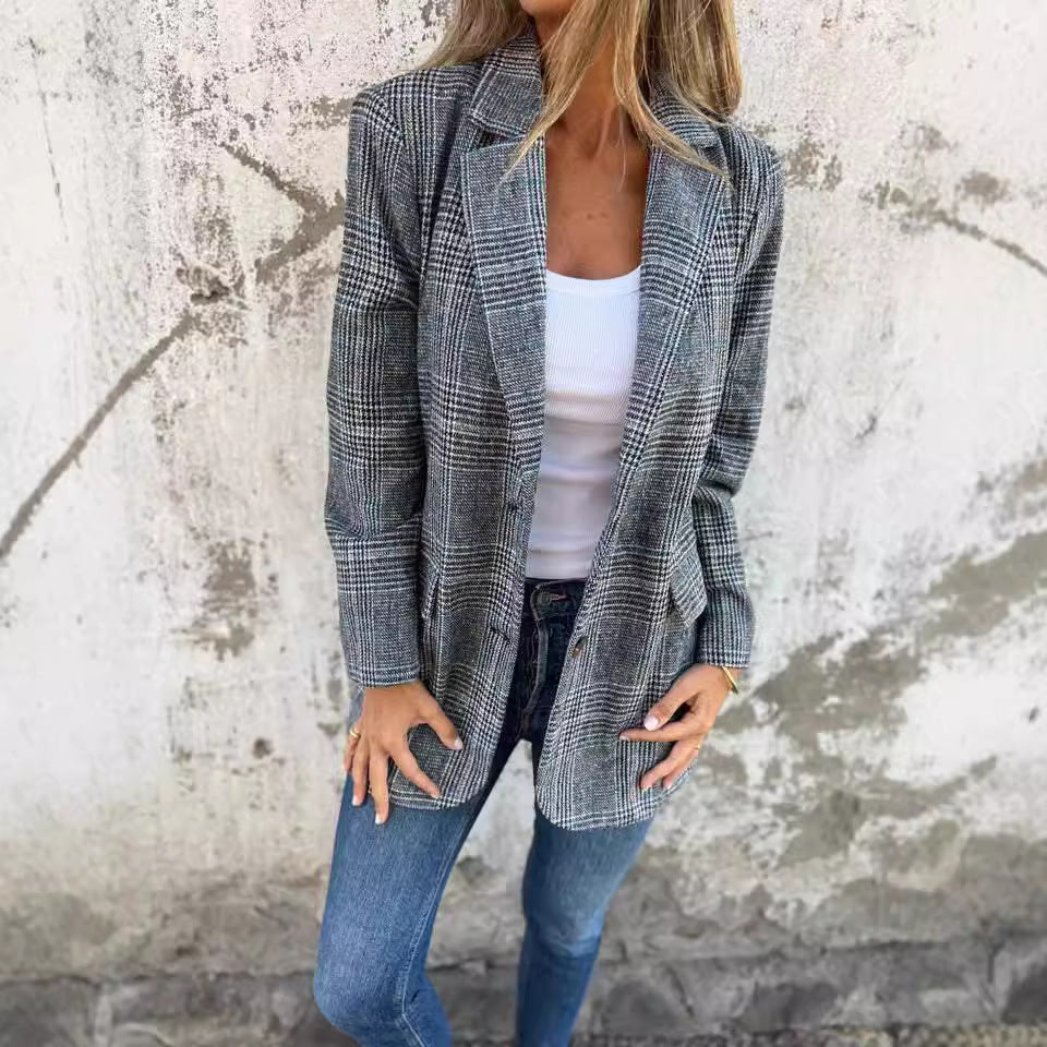 SOPHIE | Casual Houndstooth Jacket
