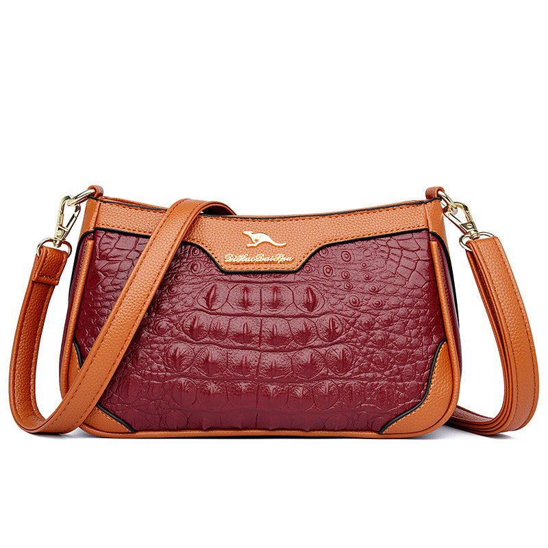 LILIANE | Crocodile Pattern Leather Bag