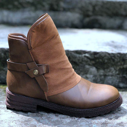 CARA | Elegant Low Heel Ankle Boots