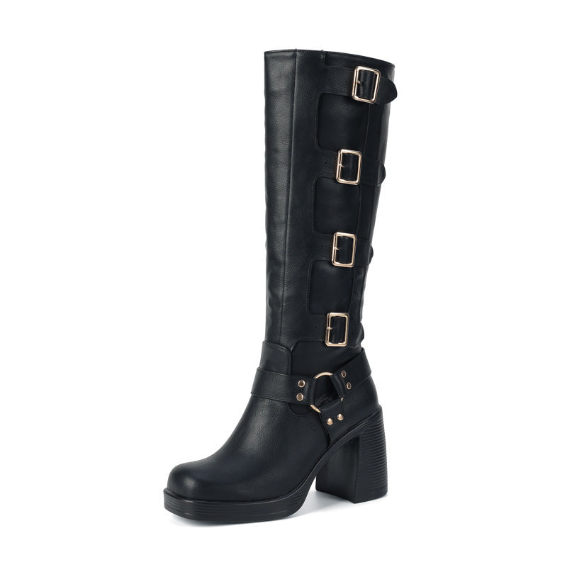 DIANA | Martin High Heel Ankle Boots