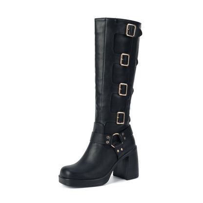 DIANA | Martin High Heel Ankle Boots