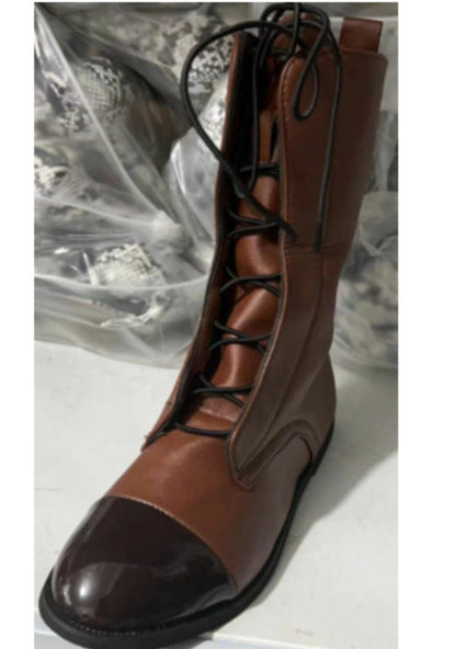 VIREO | Low Heel Motorcycle Boots 