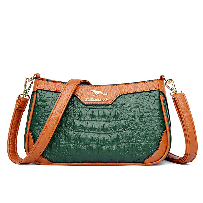 LILIANE | Crocodile Pattern Leather Bag