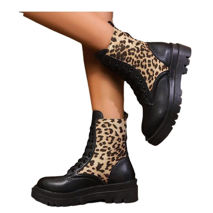 MAYA | Leopard Martin Boots