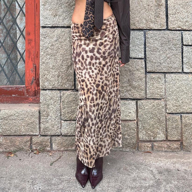 KARINA | High Waisted Feline Skirt 