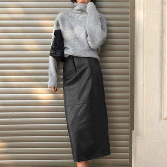 AUDREY | Parisian Elegance Straight Skirt 