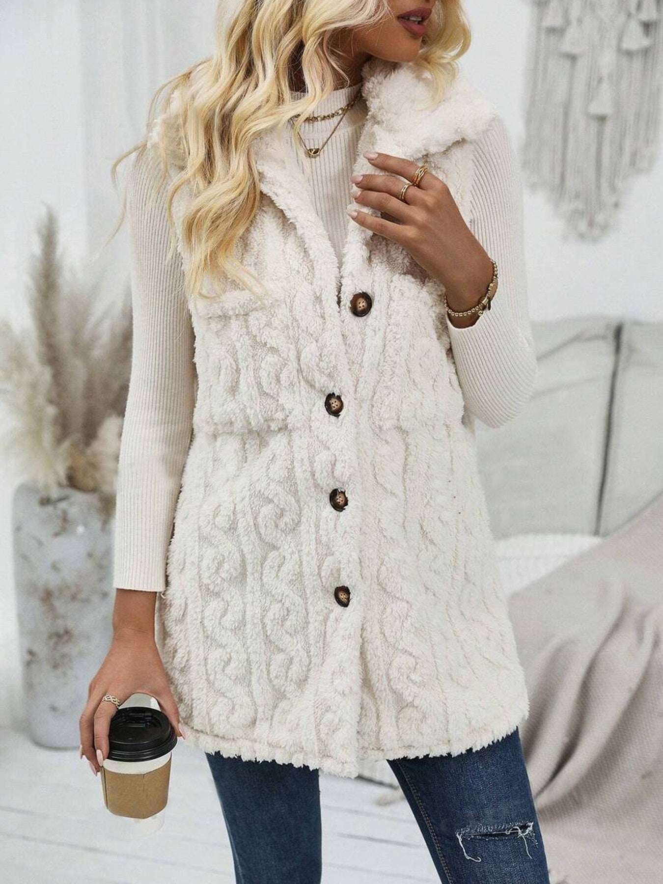 PAULINE | Chic Double-Face Cardigan